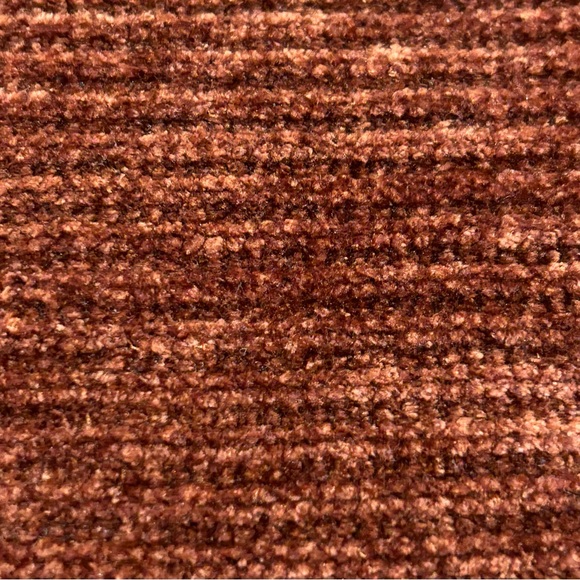 Pink Rose Juniors Burgundy Rust Loose Soft Velour Oversized Cropped Sweater S - Picture 6 of 8